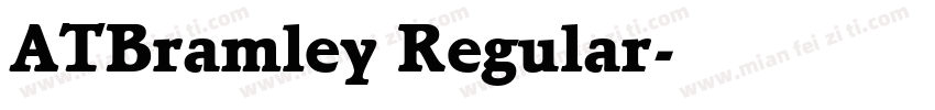 ATBramley Regular字体转换